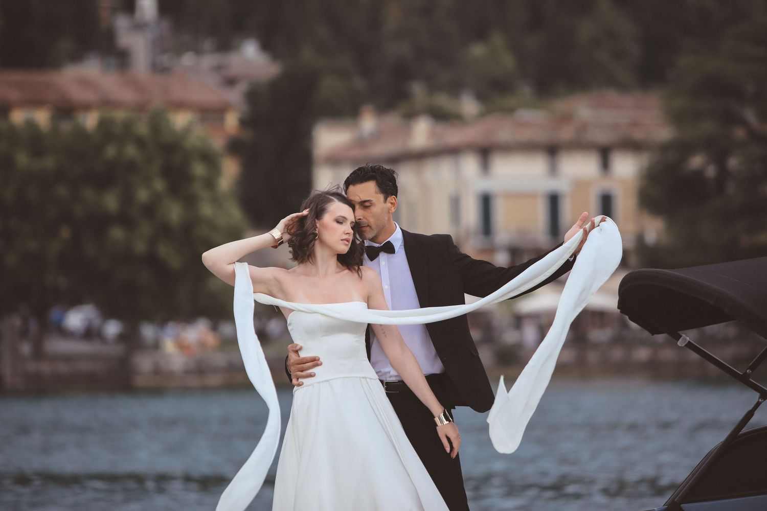 Lovely couple on Lake Garda, Italy