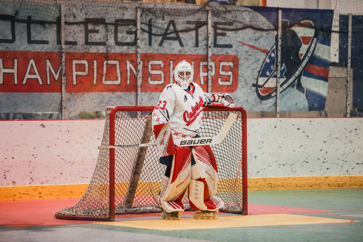Robert Morris University roller hockey player, goalie.
