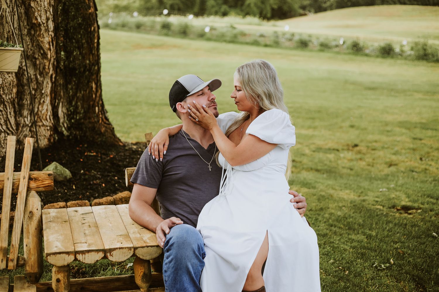 Engagement photoshoot for gorgeous recently engaged couple