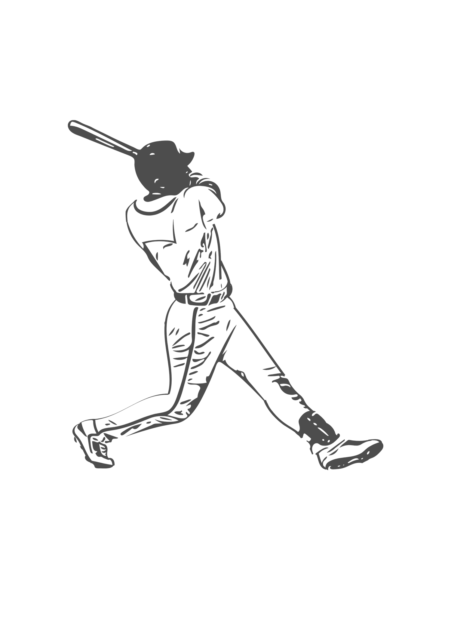 Baseball players' feet demonstrate proper batting stance technique on home plate.