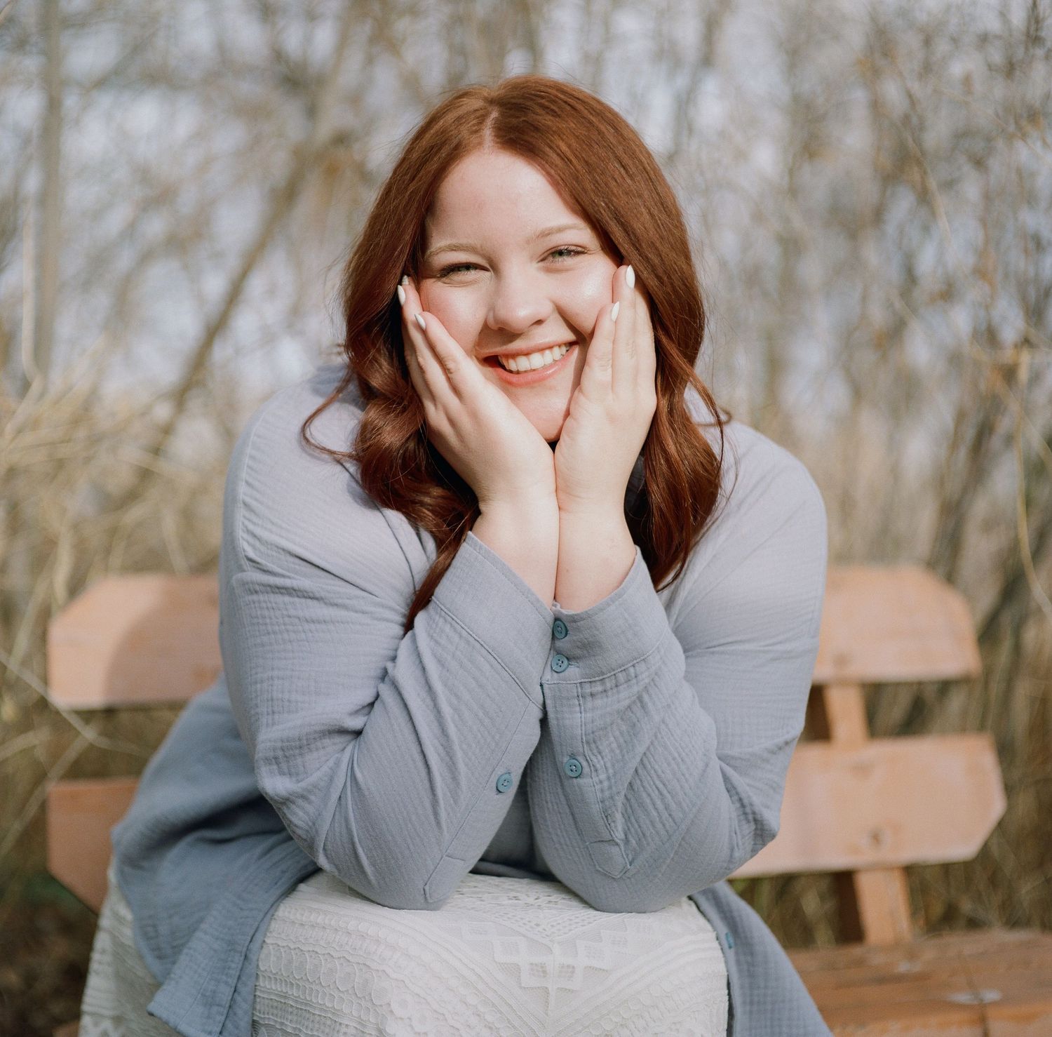 Film portrait photo of Ashlee Petranovich from a modeling photoshoot in Montrose, Colorado.