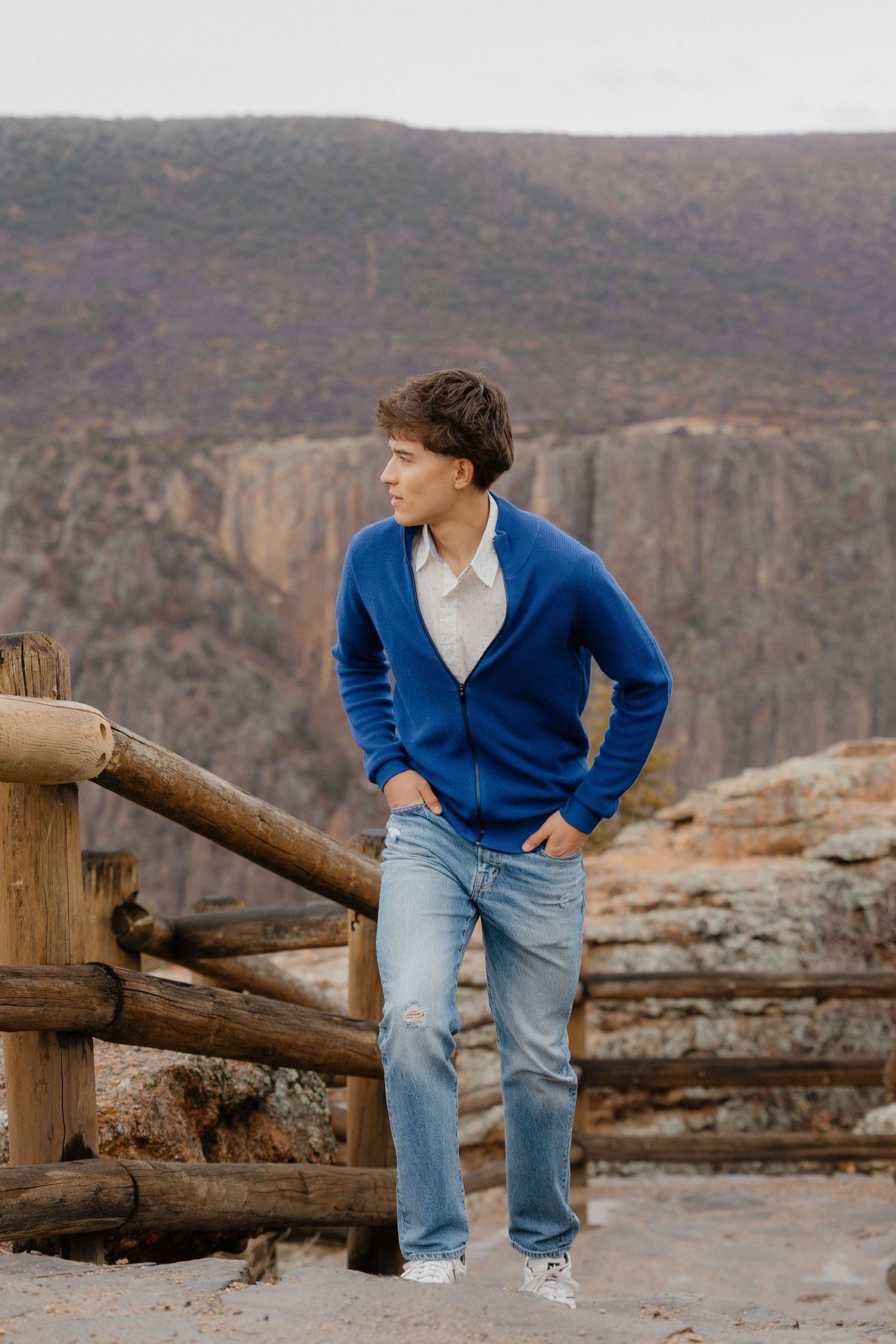 A senior photoshoot in Black Canyon National Park, Colorado.