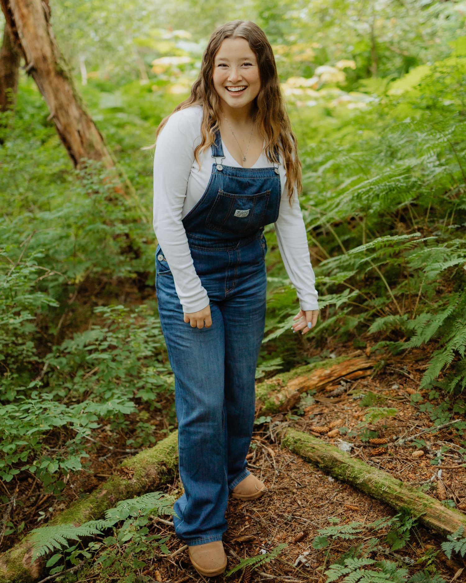 A photo from a senior photoshoot near Anchorage, Alaska, at Alyeska Resort.