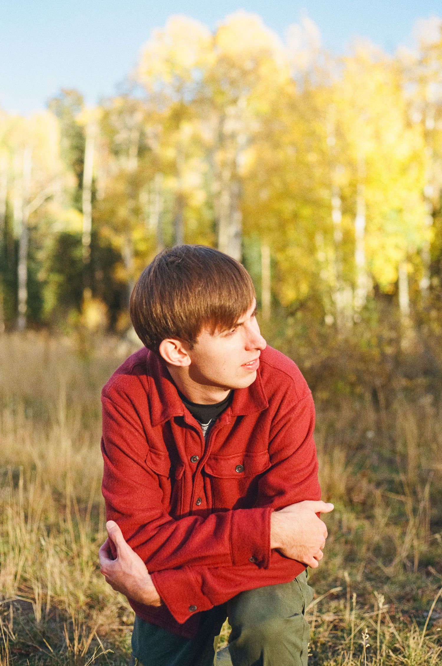 A photo from a senior photoshoot on Owl Creek Pass, near Ridgway, Colorado.