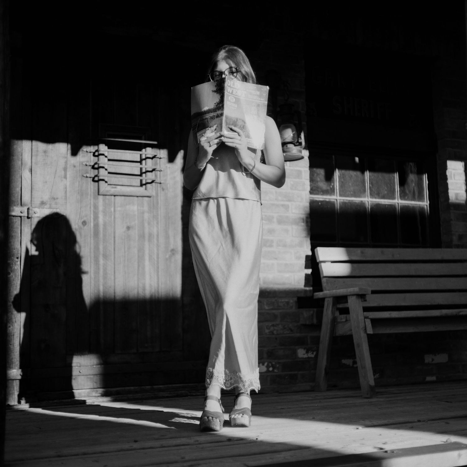 A Medium Format Film photo from a modeling photoshoot in Montrose, Colorado.