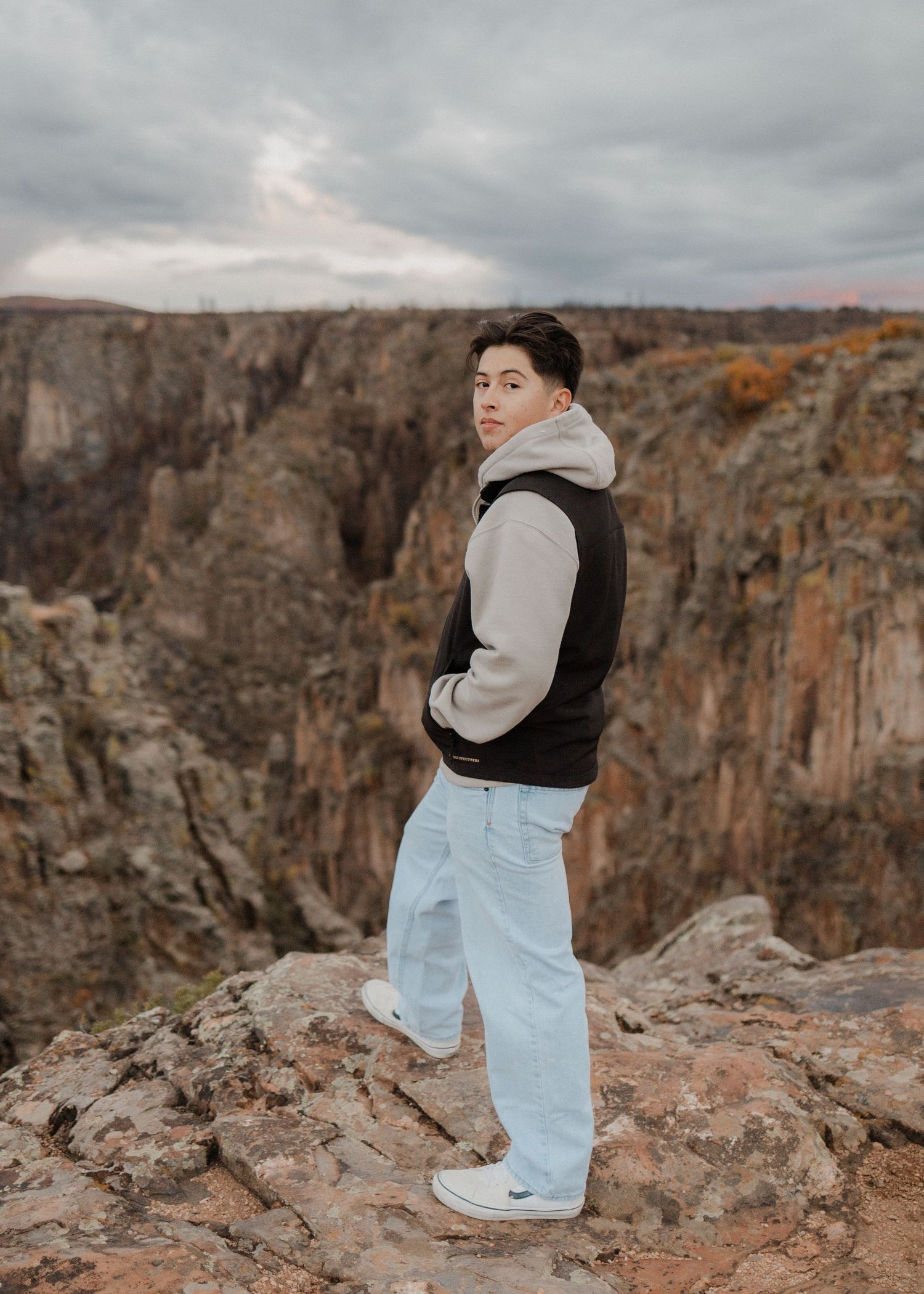 A senior photoshoot at Black Canyon of the Gunnison National Park, near Montrose, Colorado.