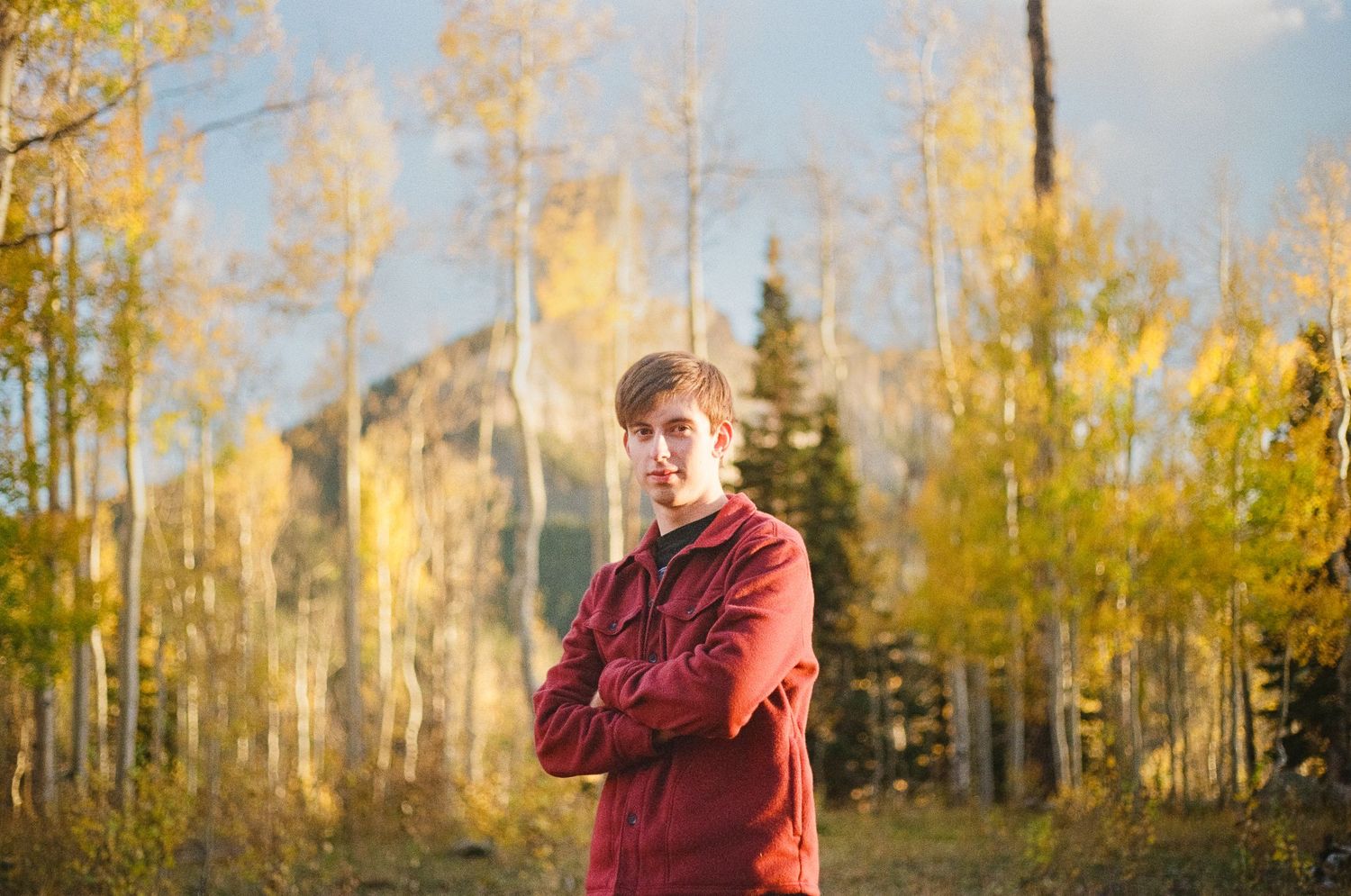 A photo from a senior photoshoot on Owl Creek Pass, near Ridgway, Colorado.