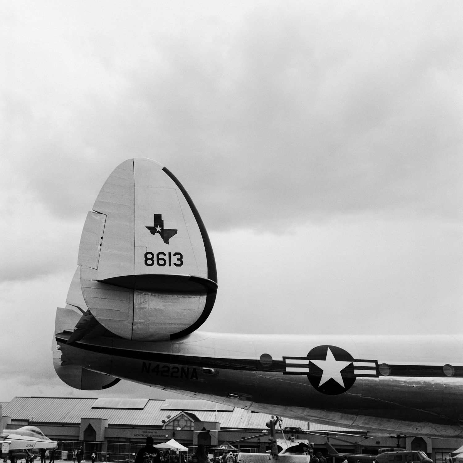 A Medium Format film photo of the C-121 Constellation 