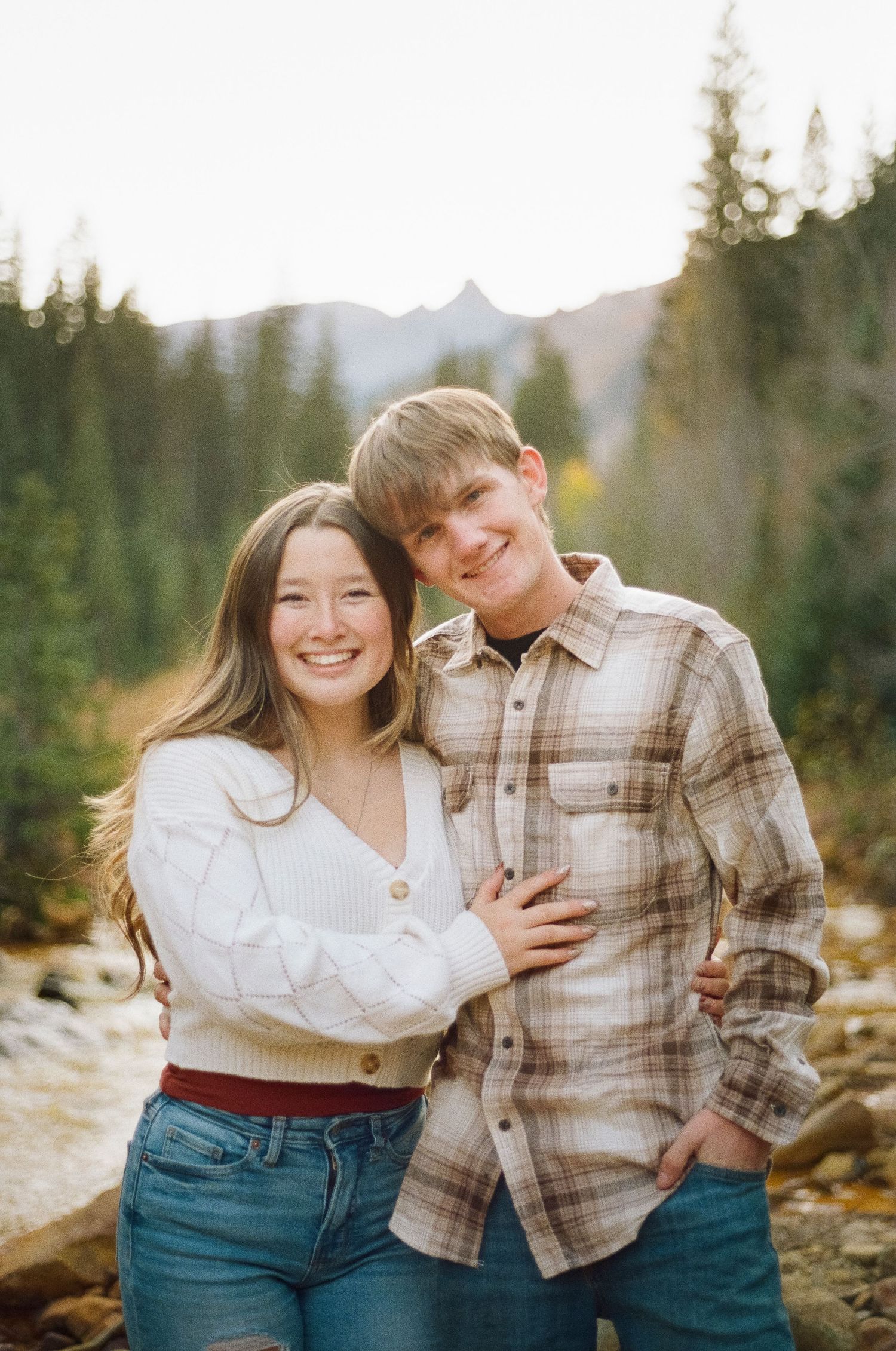 Film photo of a couples shoot near Ouray, Colorado.