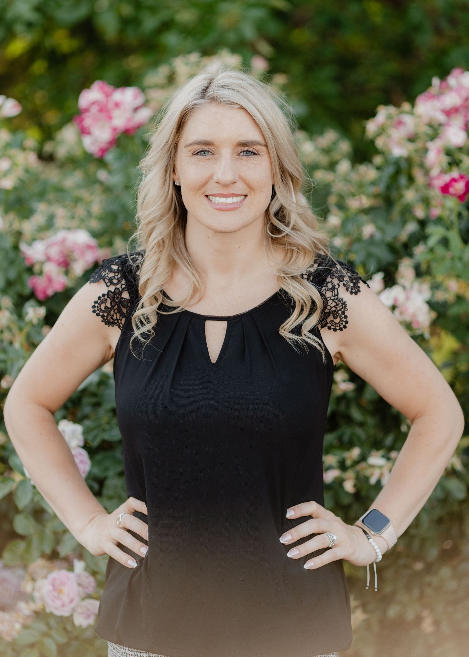 A photo from a branding photoshoot in Montrose, Colorado, at the Montrose Botanical Gardens.