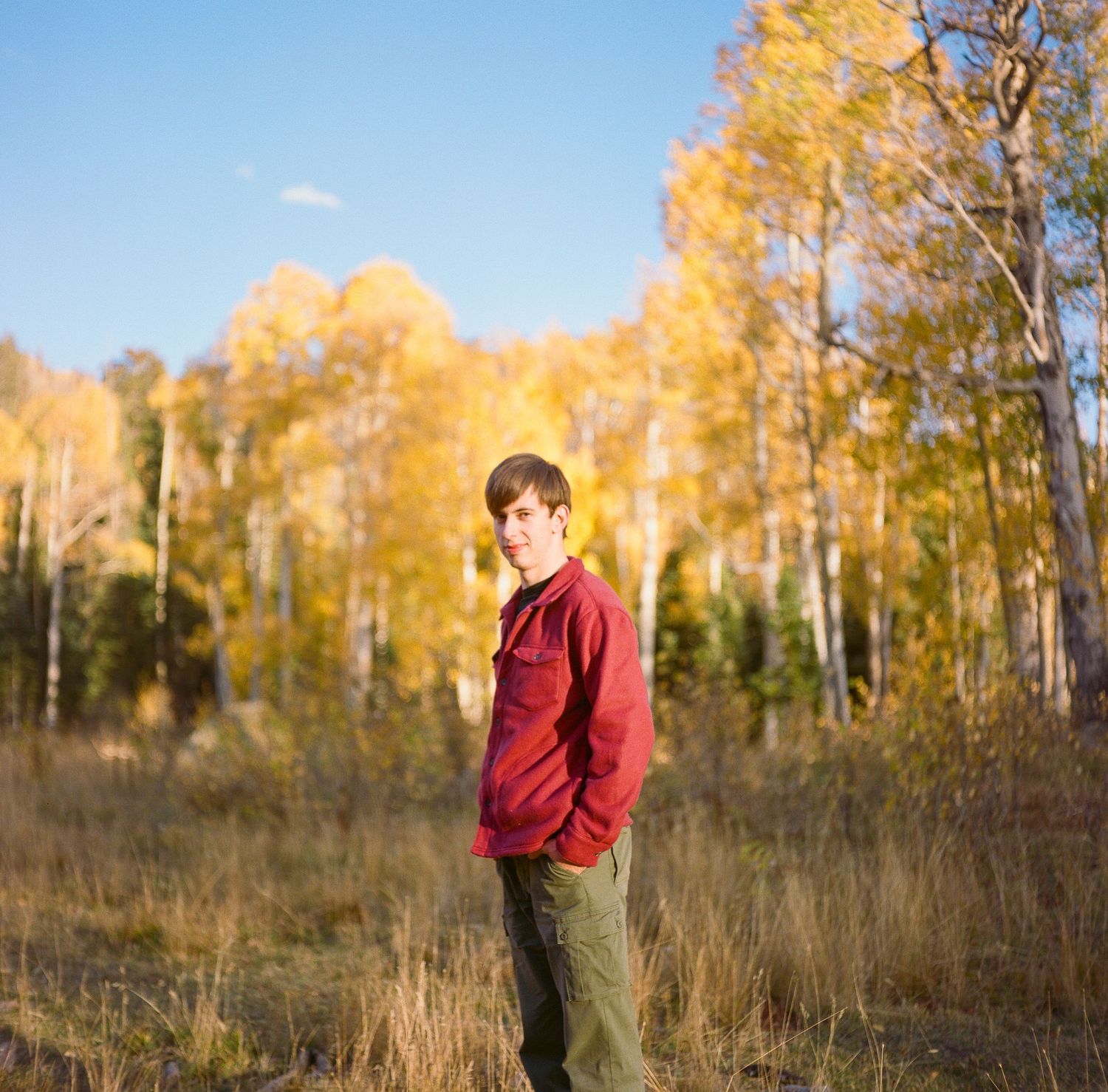 A photo from a senior photoshoot on Owl Creek Pass, near Ridgway, Colorado.