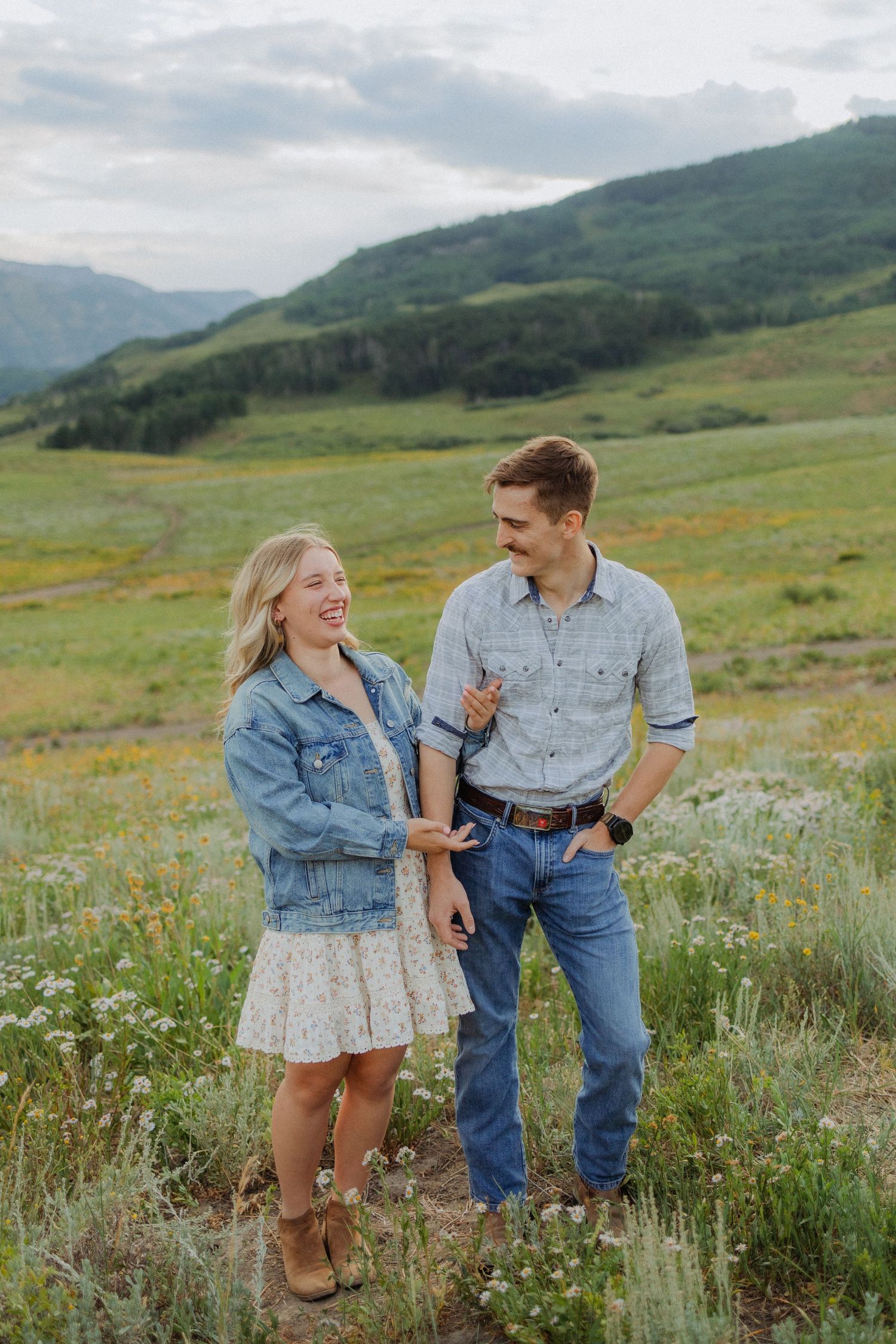 A couples photo taken in Crested Butte, Colorado.