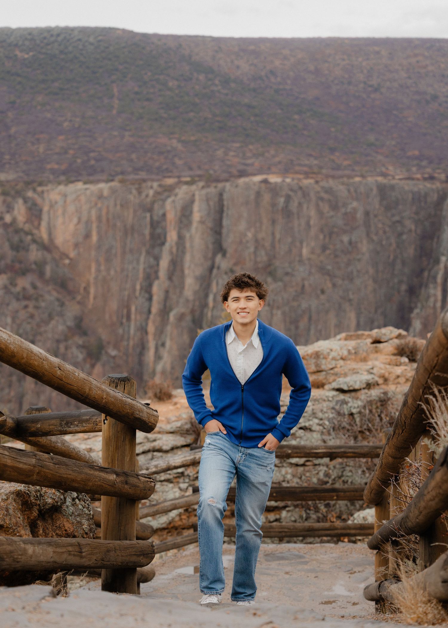 A senior photo taken at Black Canyon National Park, Colorado.