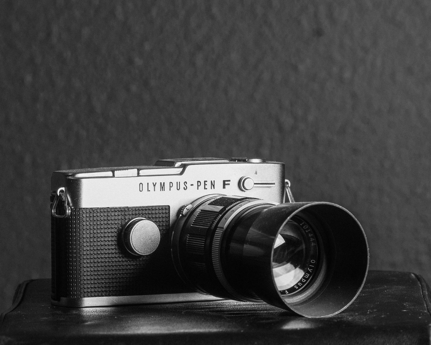 An Olympus Pen F, one of the cameras I use frequently.