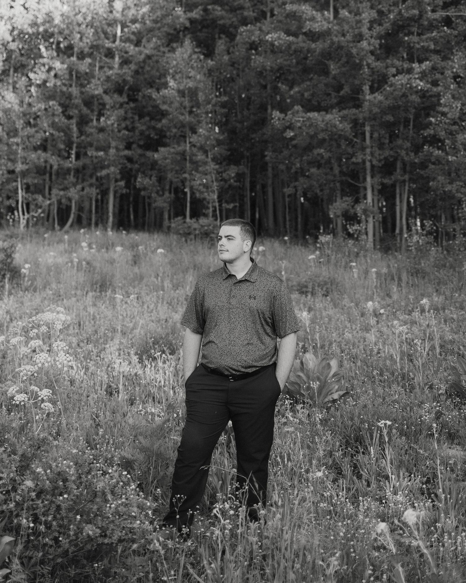 A senior photo taken in Crested Butte, Colorado.