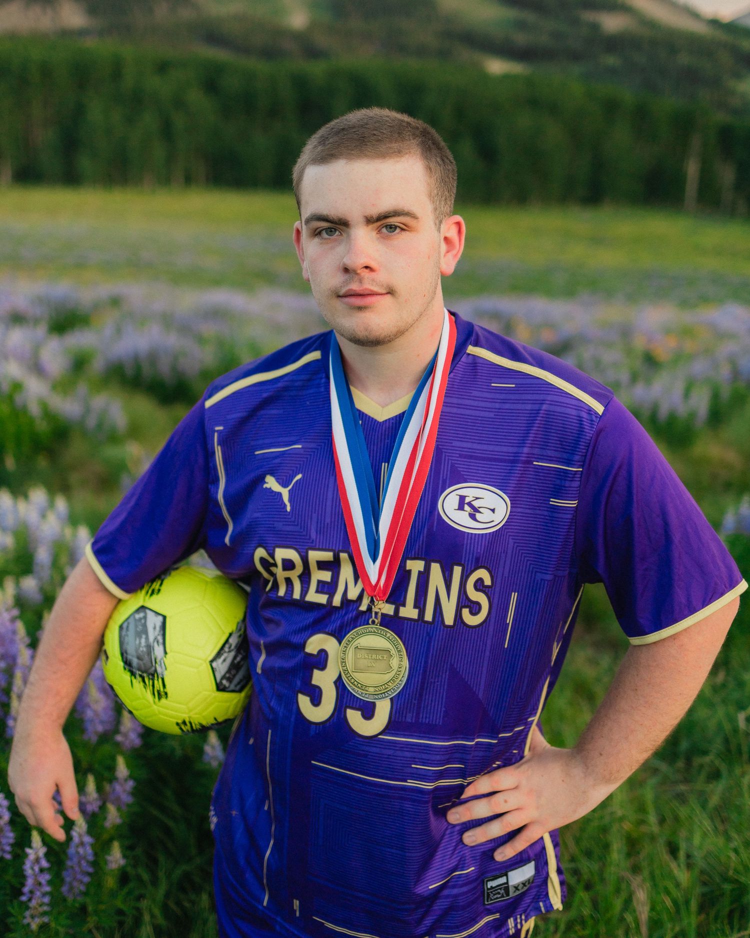 A senior photo taken in Crested Butte, Colorado.
