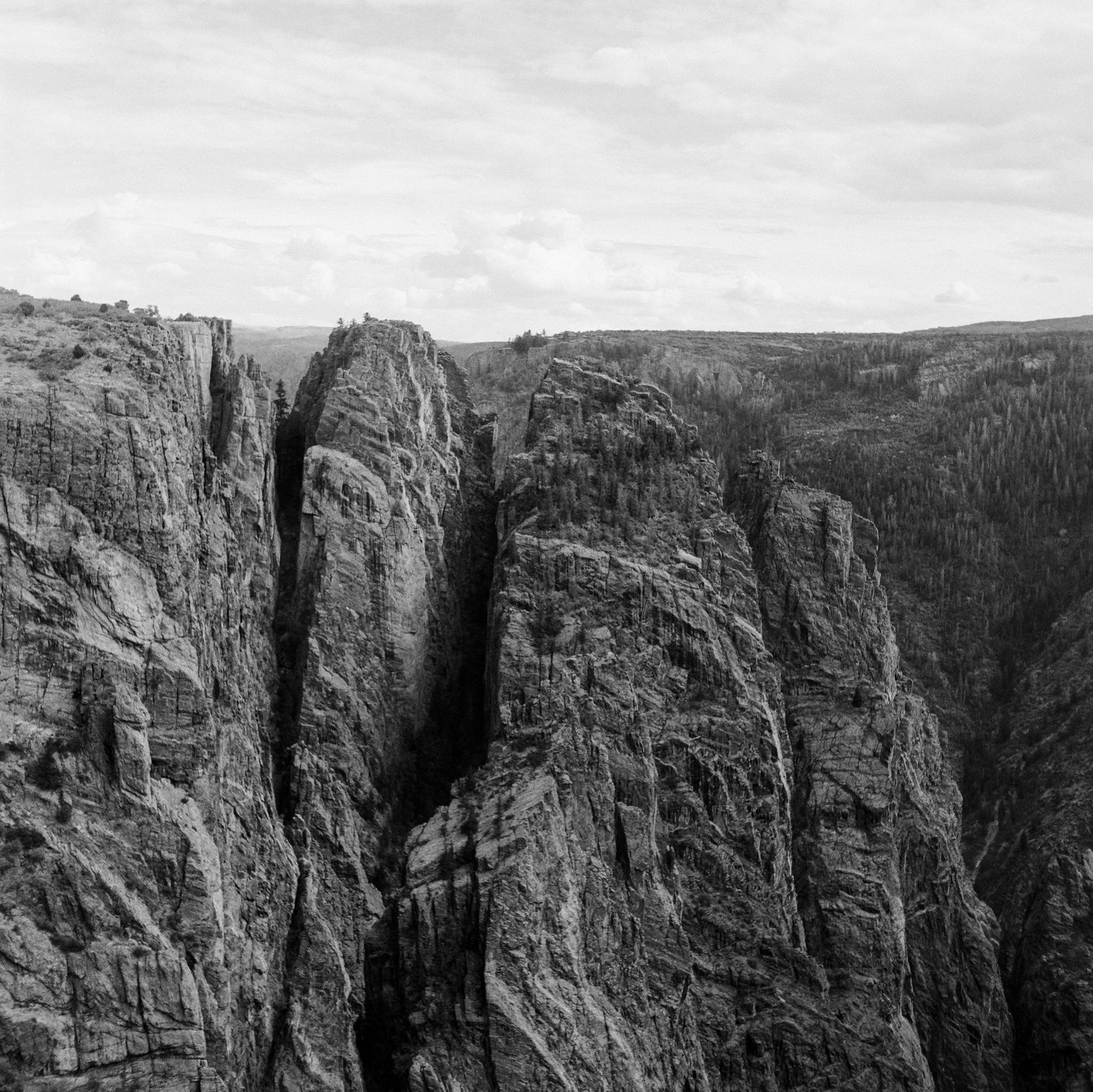 Medium Format film photo of the Black Canyon of the Gunnison National Park, Colorado.