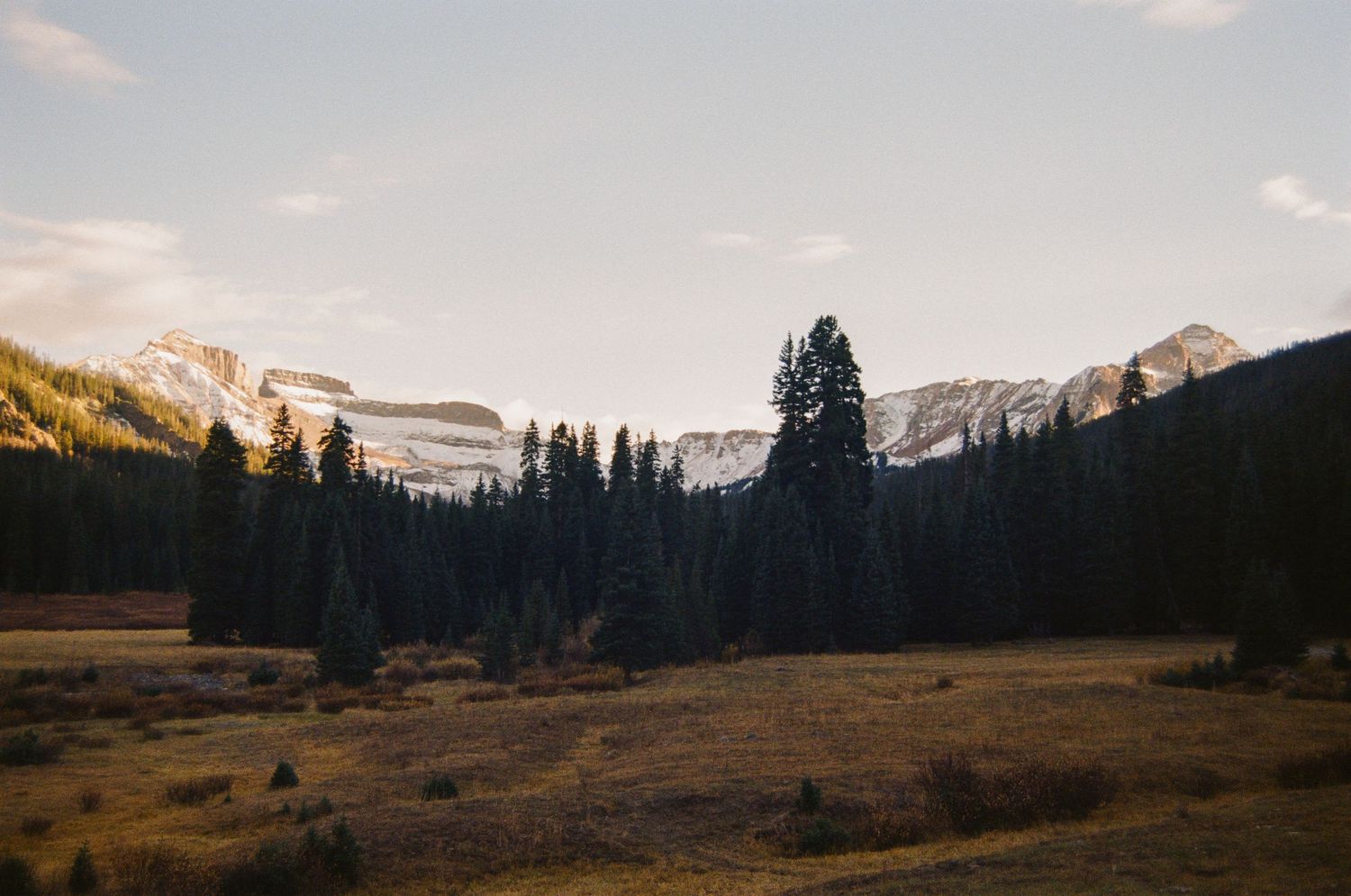 A 35mm landscape photo taken in the Cimarron Range, near Ridgway, Colorado.