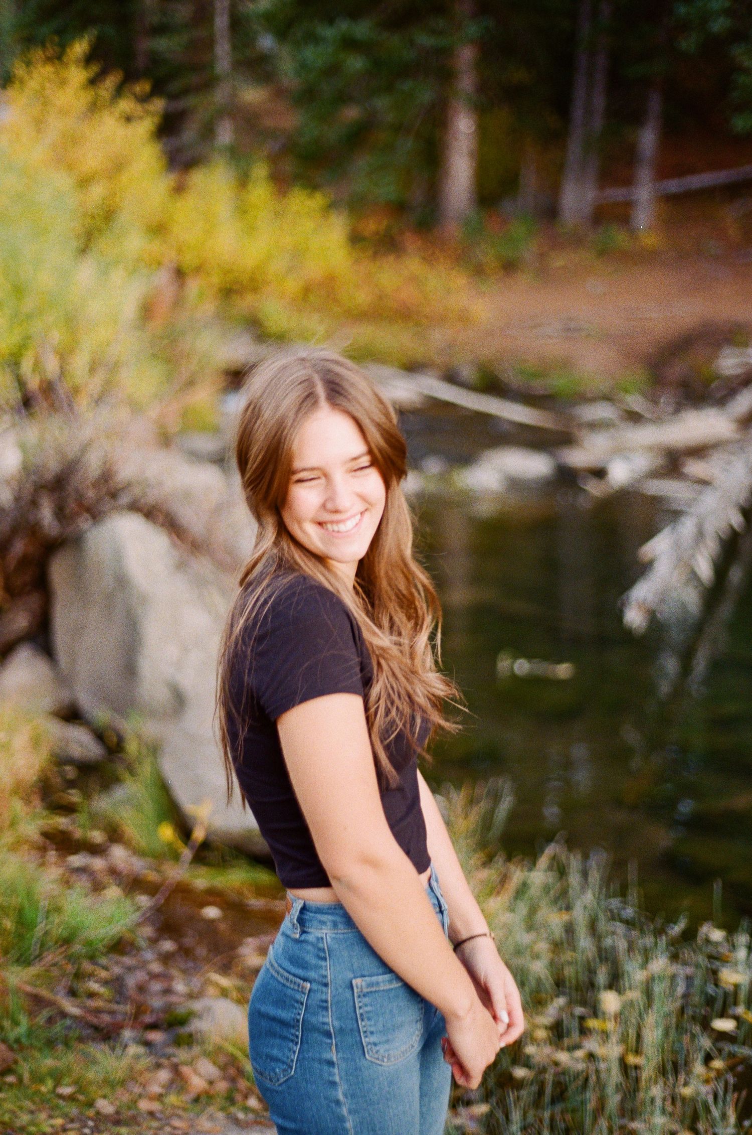 A 35mm Film photo from a senior photoshoot on the Grand Mesa, near Grand Junction, Colorado.