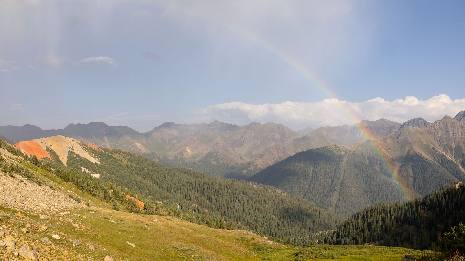 A landscape photo taken from Red Mountain, Colorado.