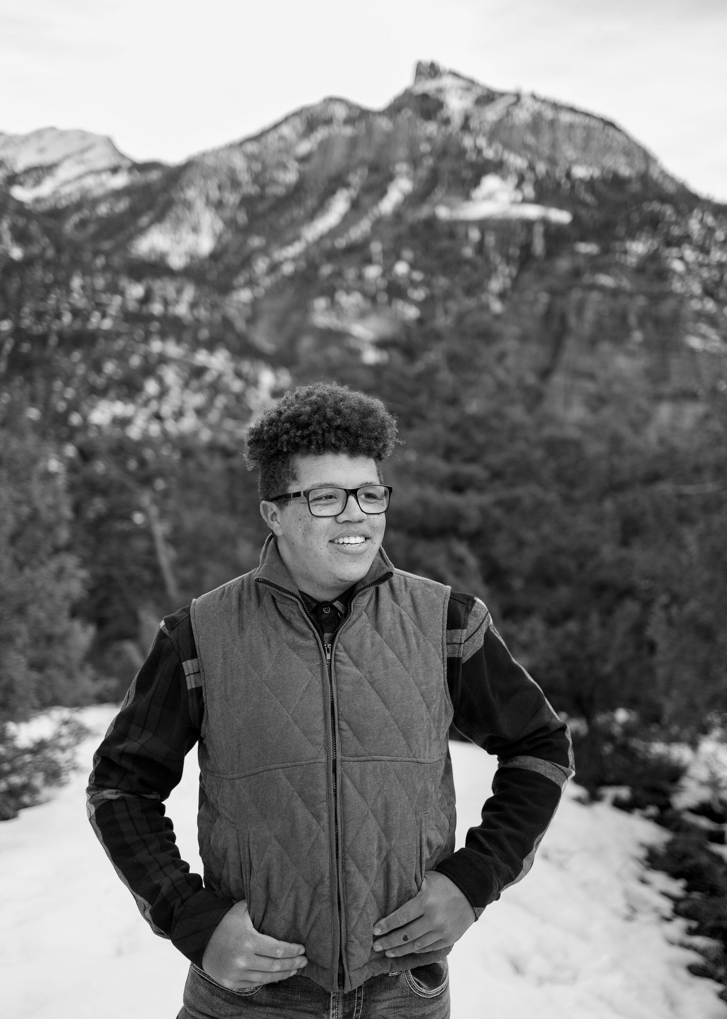 A senior photo taken near Ouray, Colorado.