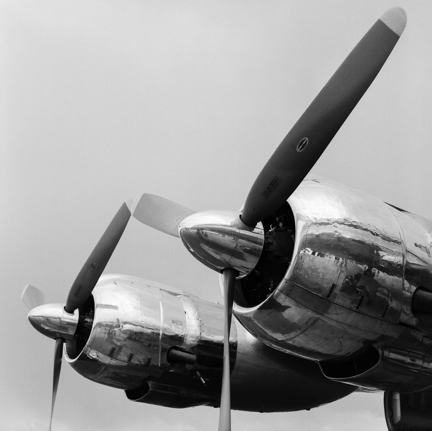 A Medium Format film photo of the C-121 Constellation 