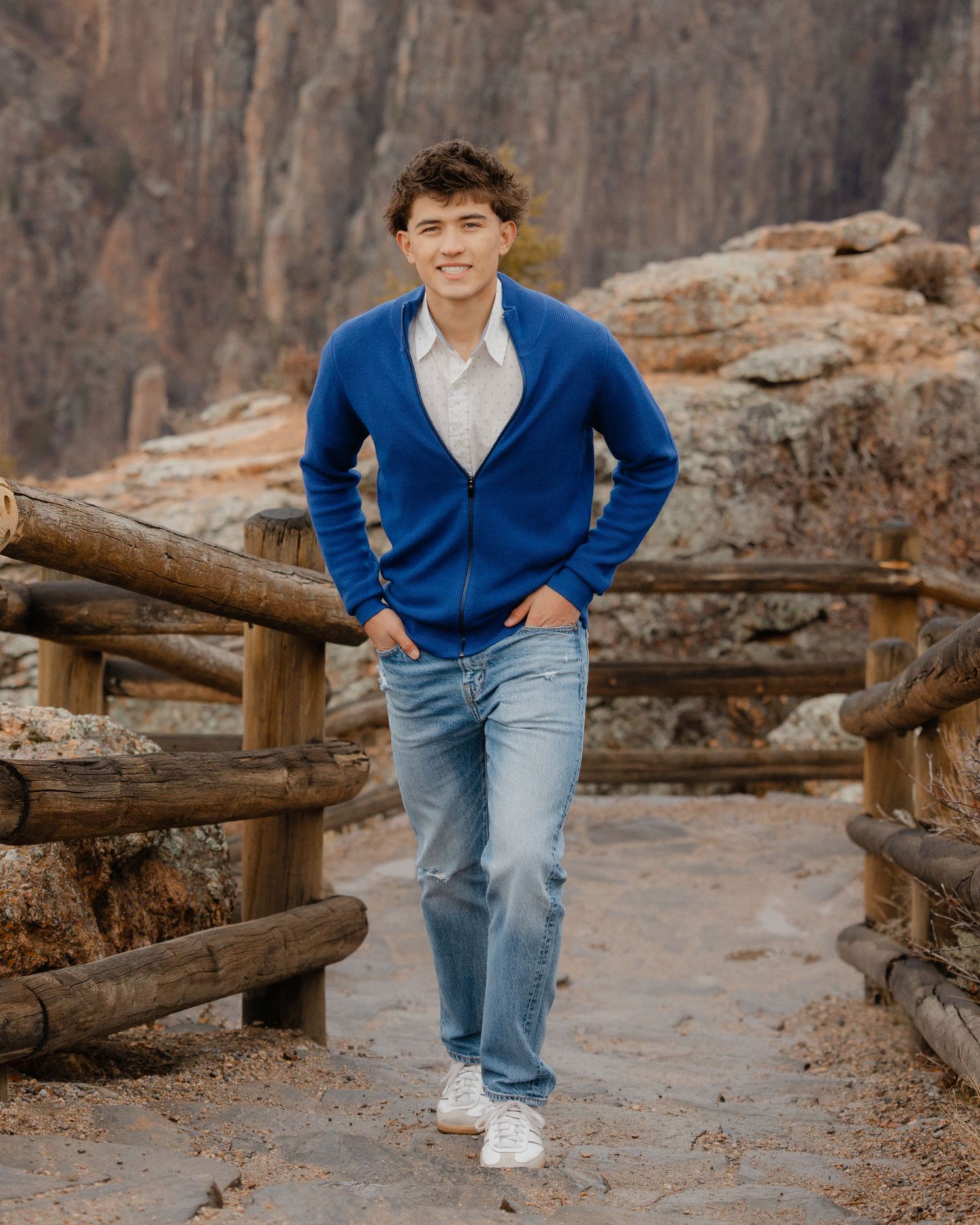 A senior photoshoot at Black Canyon of the Gunnison National Park, near Montrose, Colorado.
