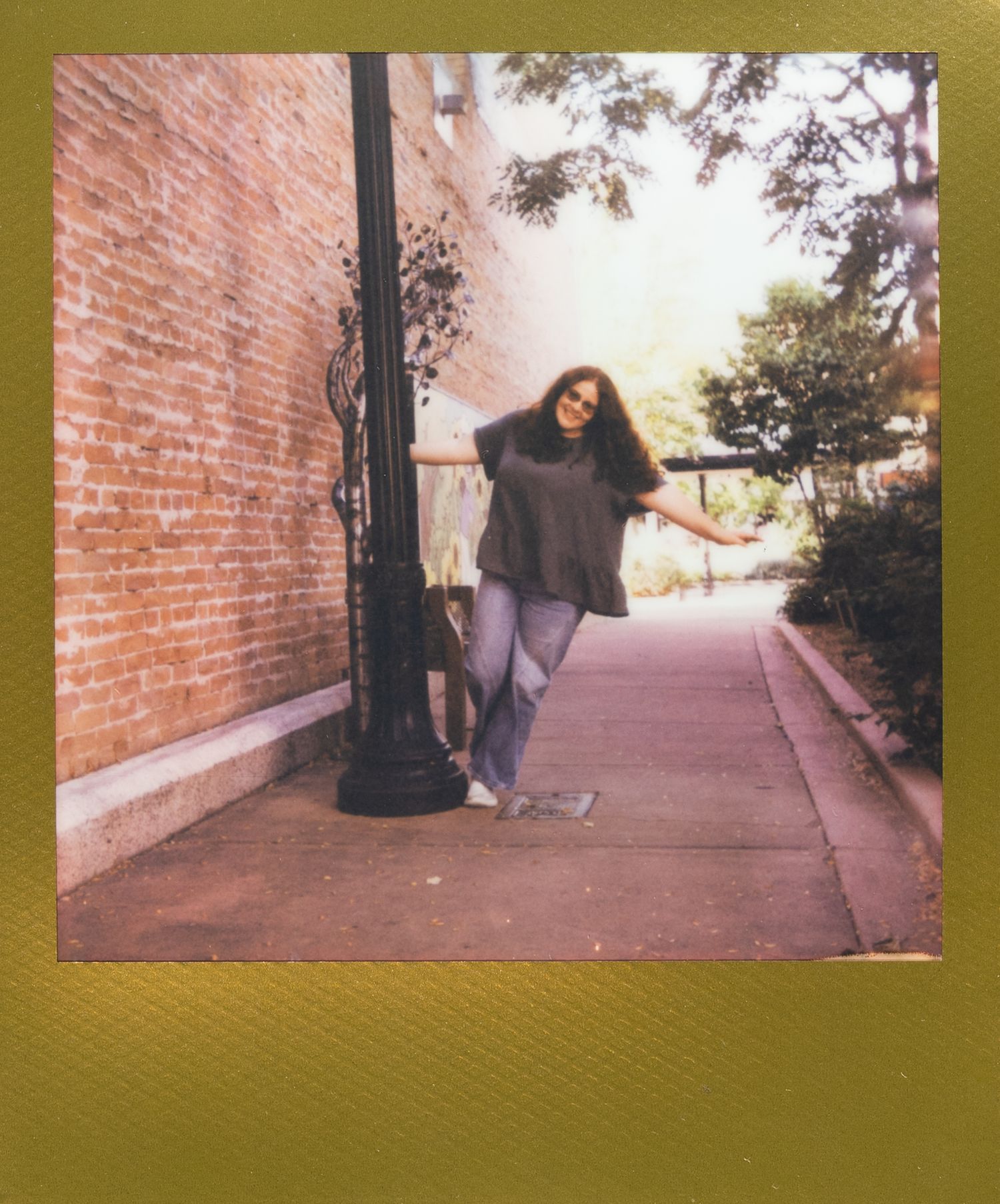 Polaroid photo from a modeling shoot in Grand Junction, Colorado.