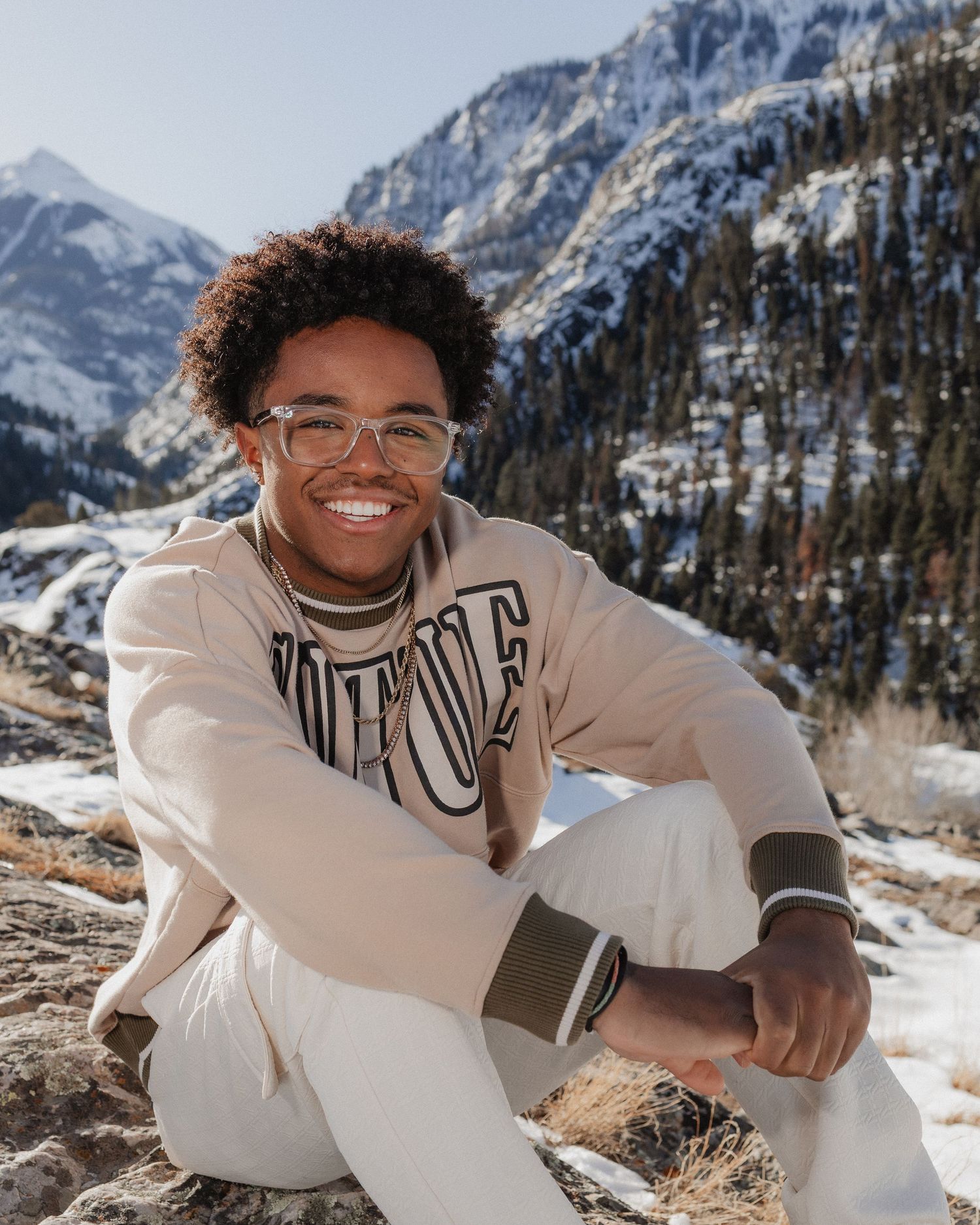 A senior photoshoot near Ouray, Colorado.