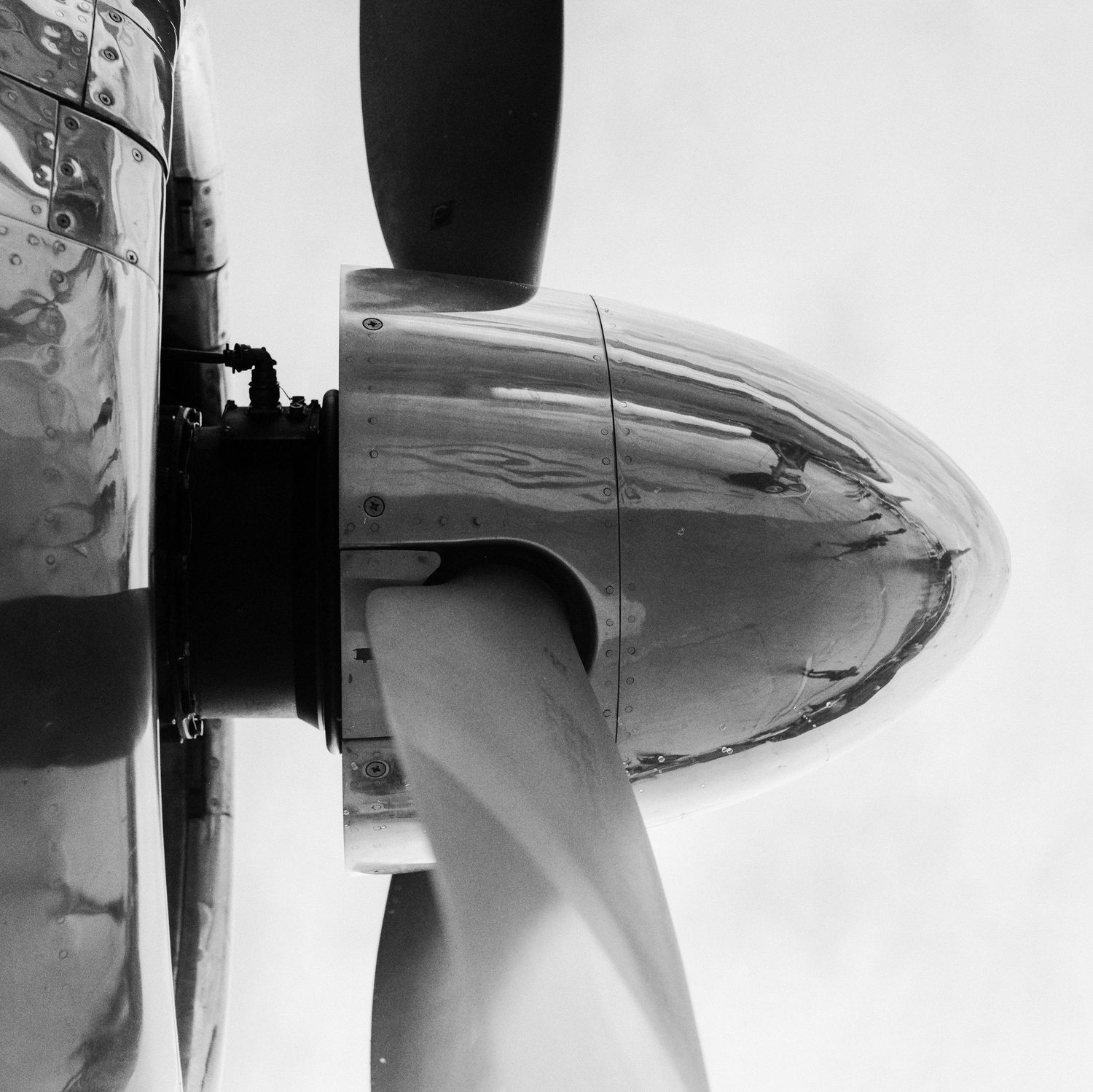 A Medium Format film photo of the C-121 Constellation 