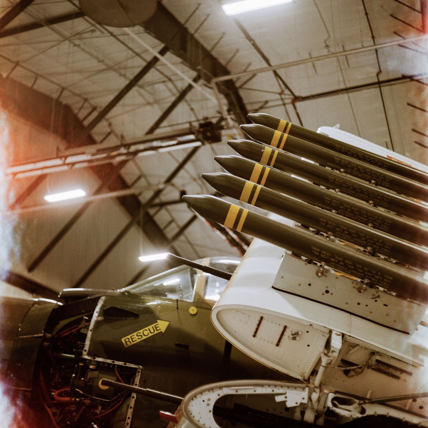 A Medium Format film photo of the WWII aviation museum in Colorado Springs, Colorado.
