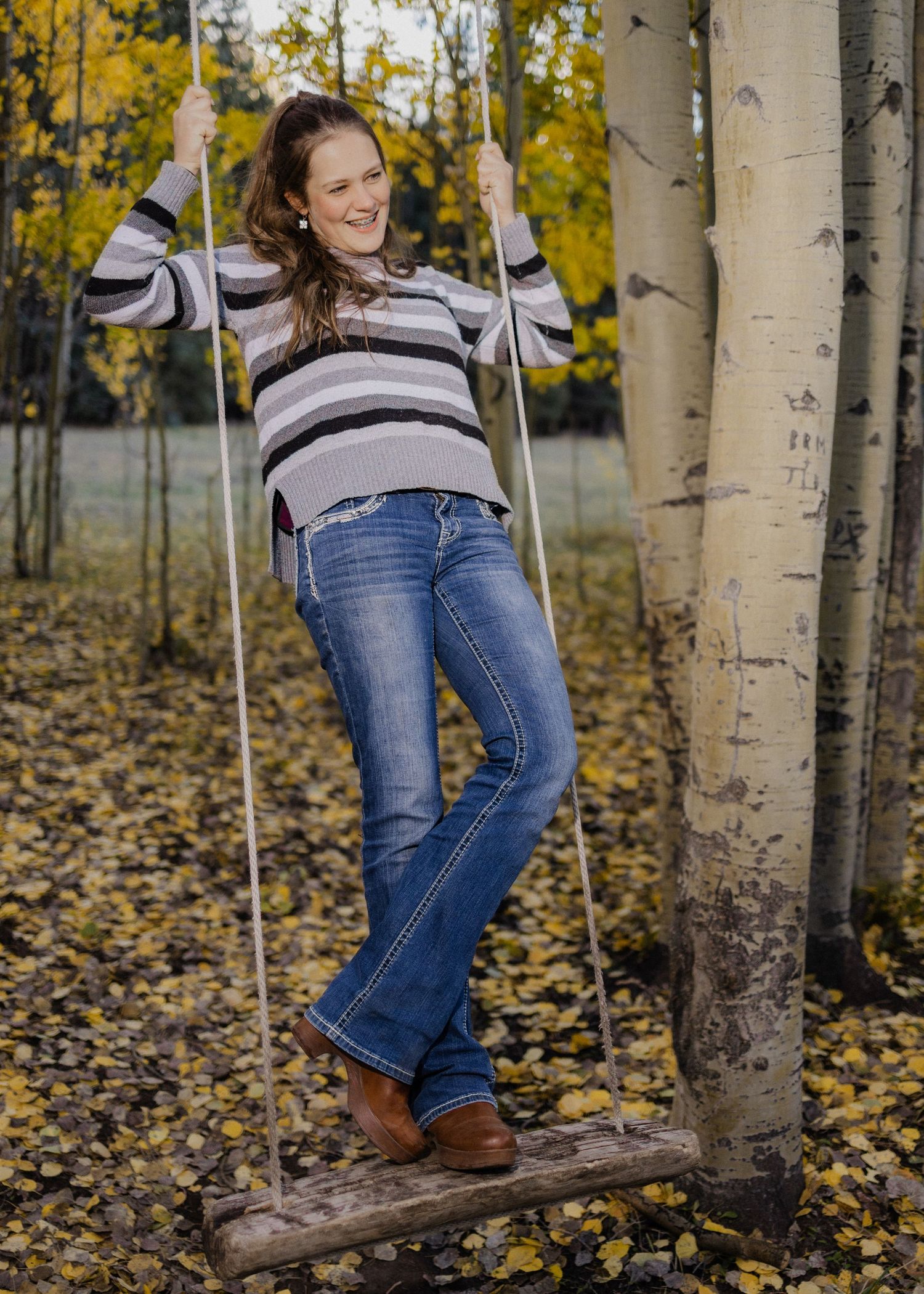 A senior photoshoot near Cimarron, Colorado.