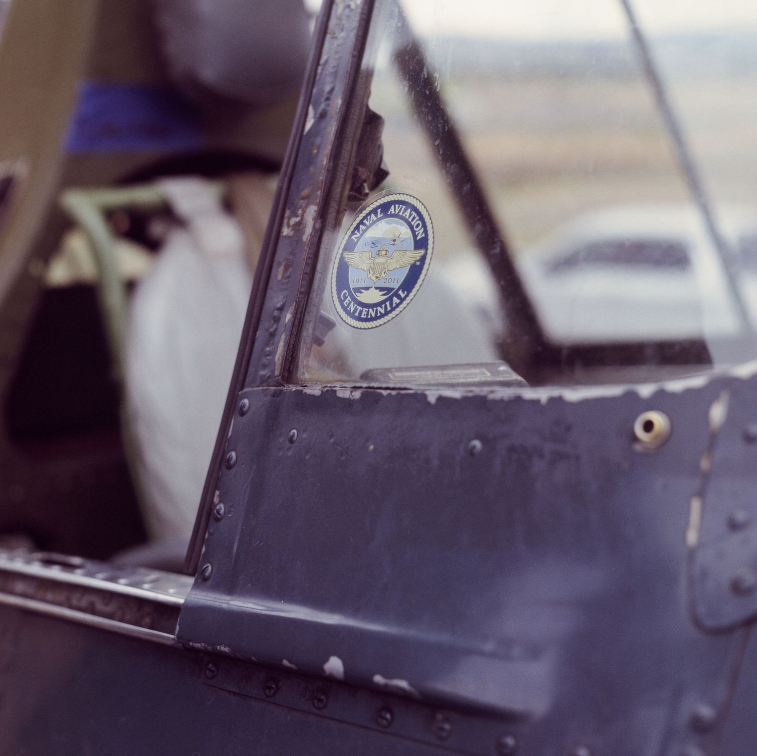 A Medium Format film photo of a TBM Avenger at Montrose, Colorado's Tribute to Aviation event in 2025.