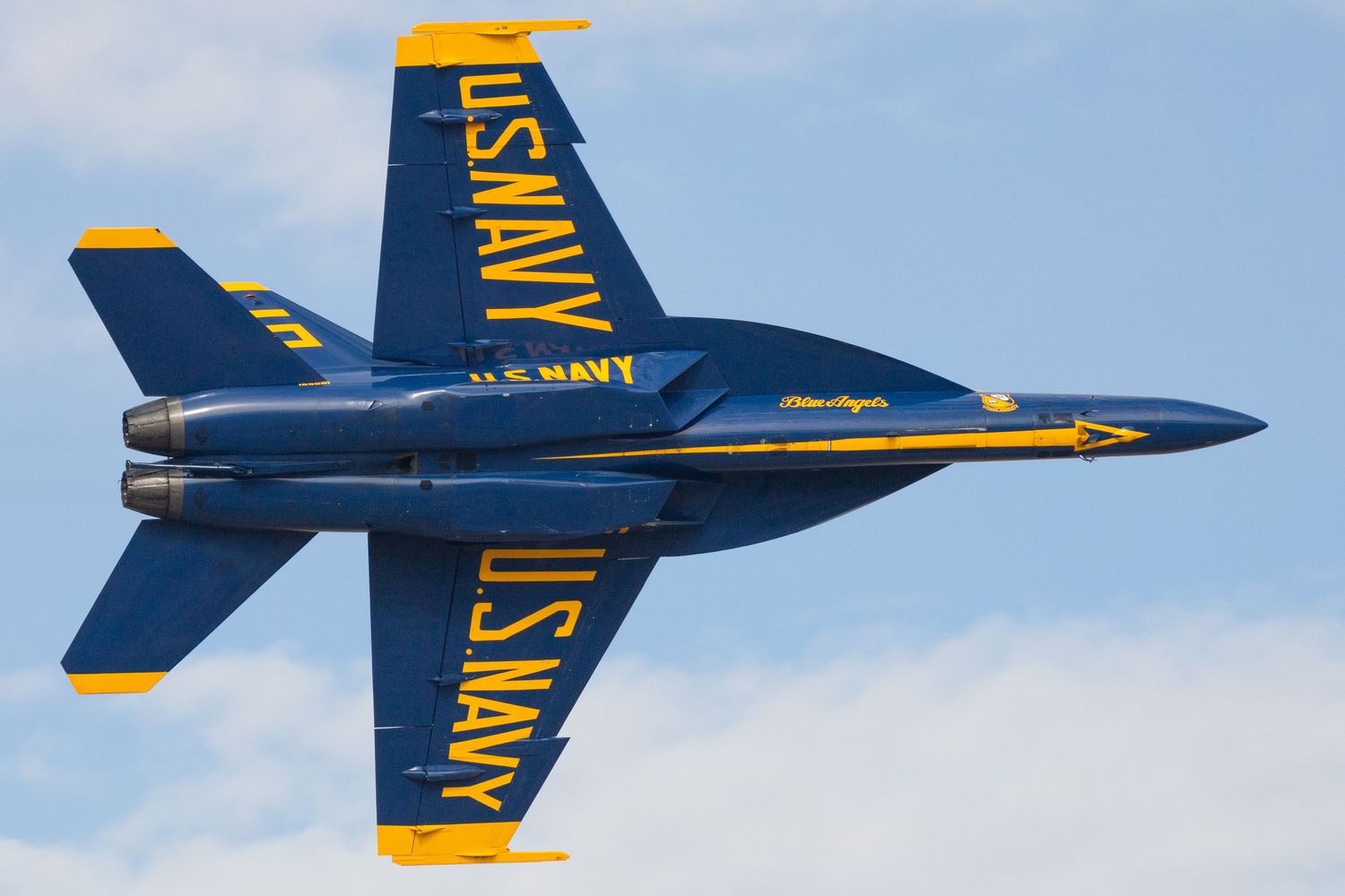 The US Navy Blue Angels perform in Grand Junction, Colorado, in October 2023.