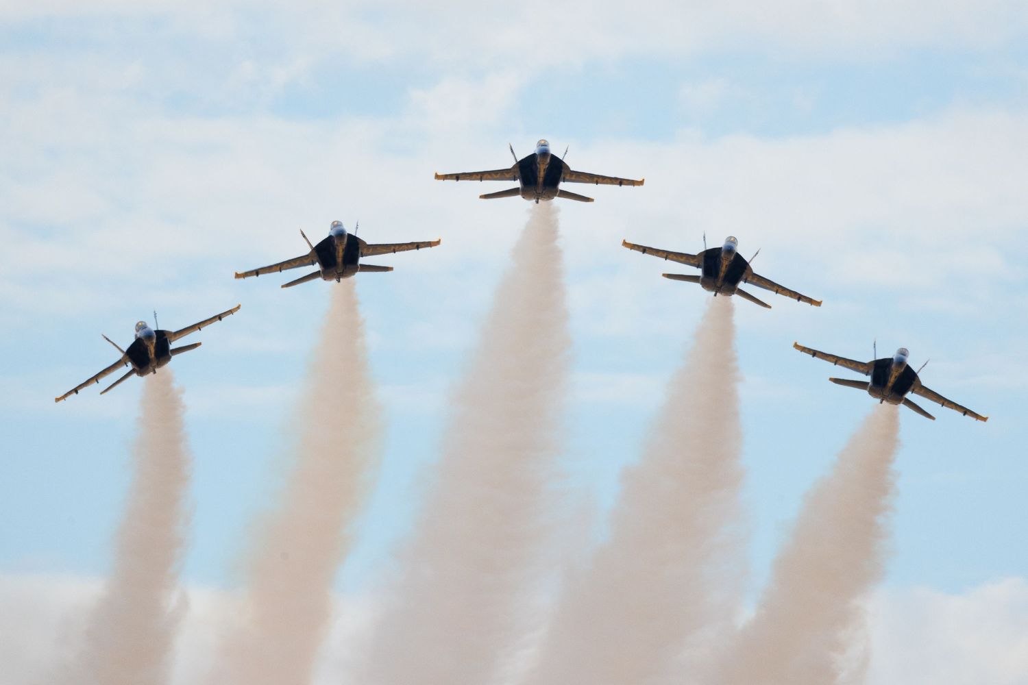 The US Navy Blue Angels perform in Grand Junction, Colorado, in October 2023.