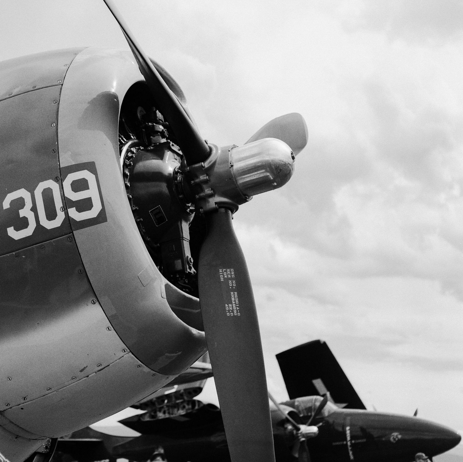 A Medium Format film photo of a TBM Avenger at Montrose, Colorado's Tribute to Aviation event in 2025.