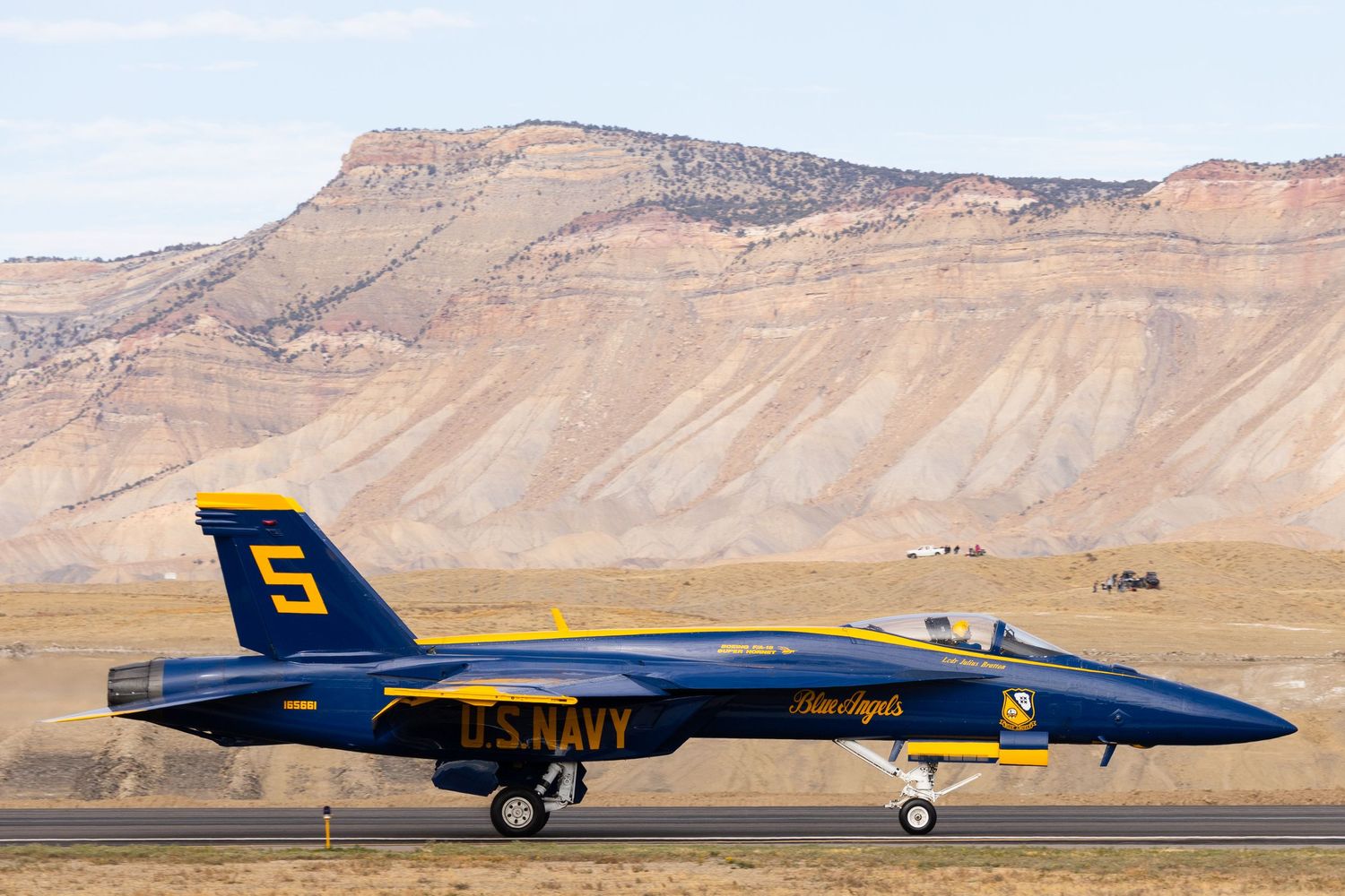 The US Navy Blue Angels perform in Grand Junction, Colorado, in October 2023.