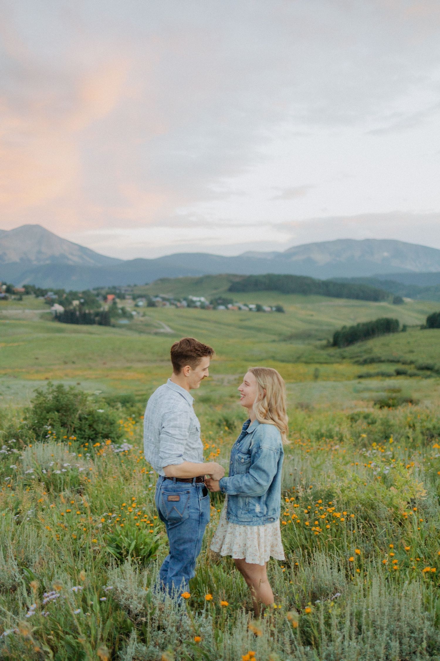 A couples photo taken in Crested Butte, Colorado.