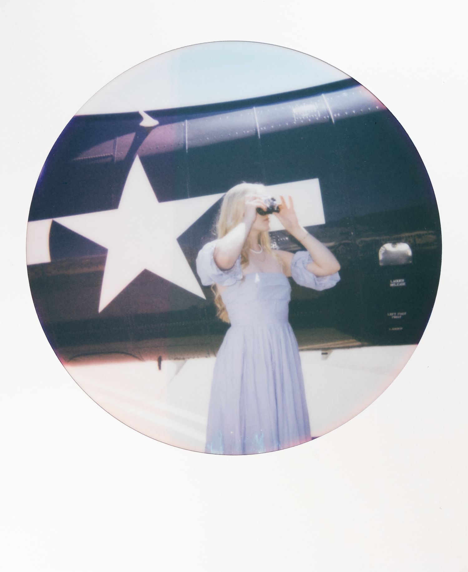 Polaroid photo from a modeling shoot in Montrose, Colorado.