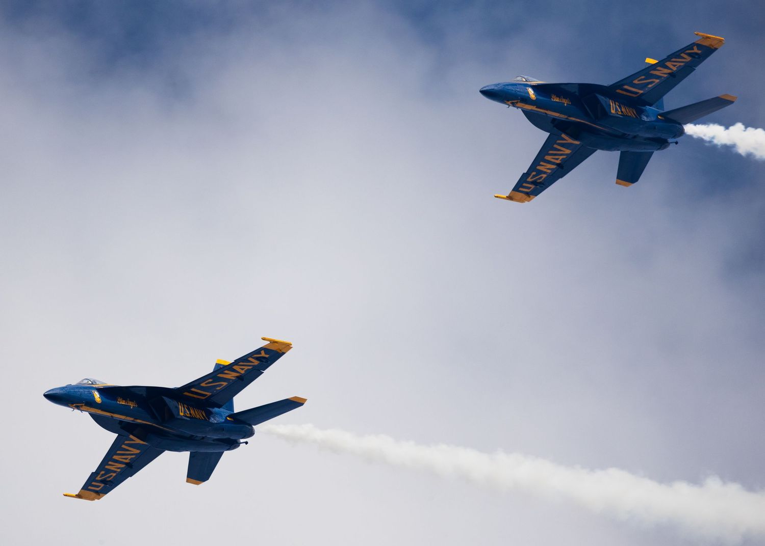 The US Navy Blue Angels perform in Grand Junction, Colorado, in October 2023.