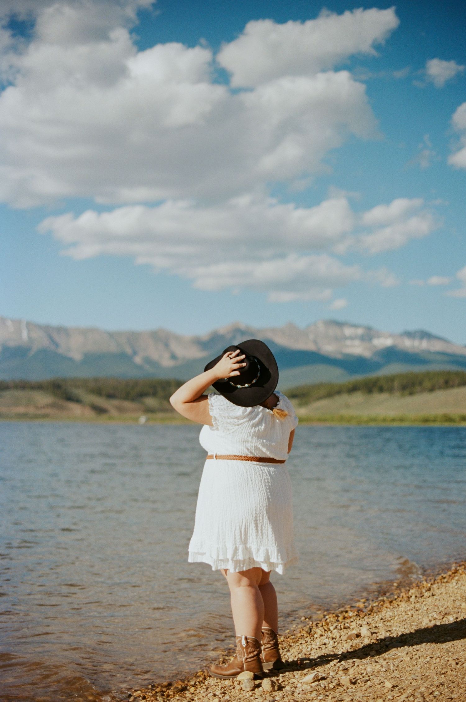 Photo from a senior photoshoot in Taylor Park near Crested Butte, Colorado.