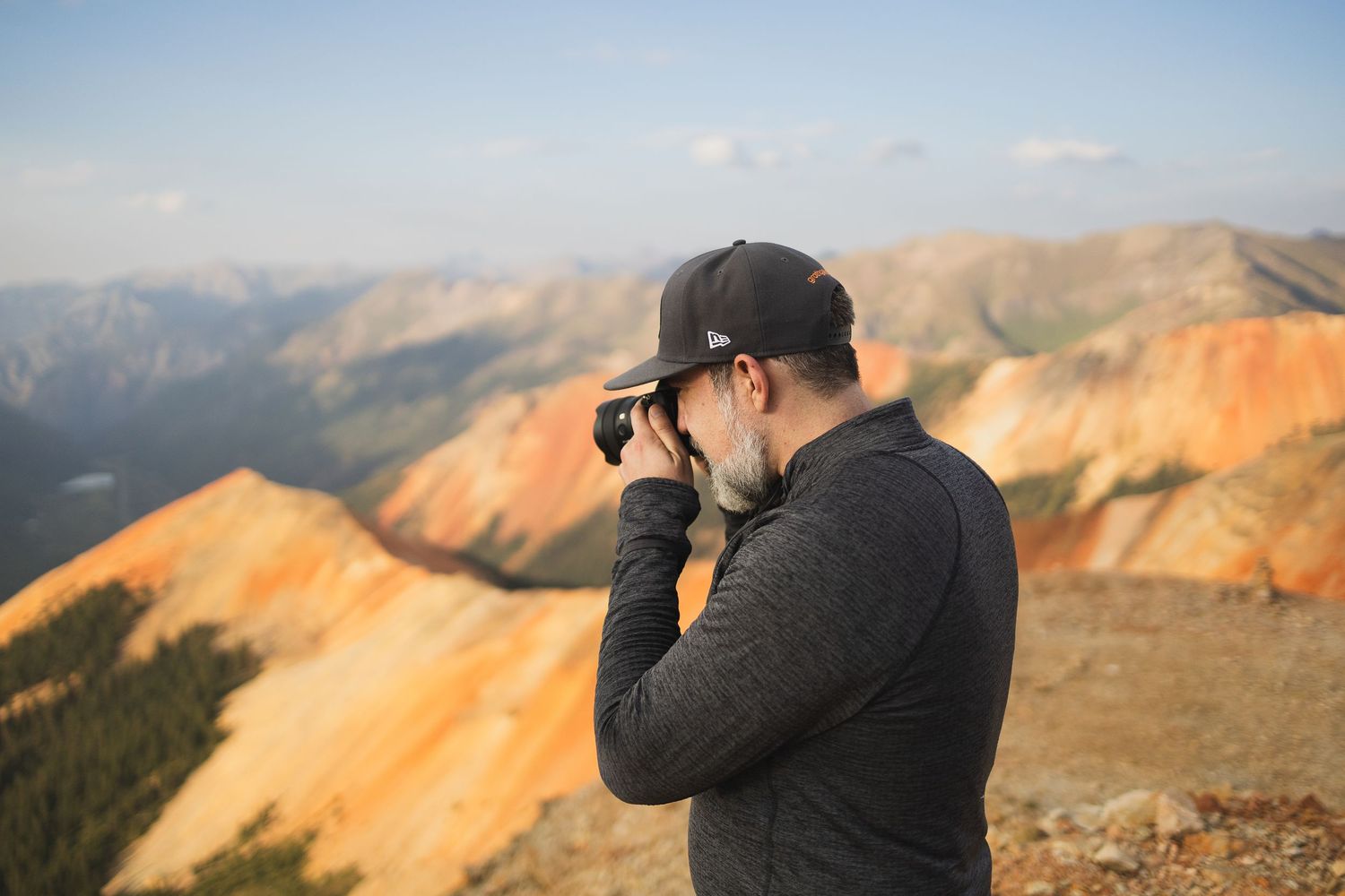A branding shoot featuring Sam Groth at Red Mountain, Colorado.