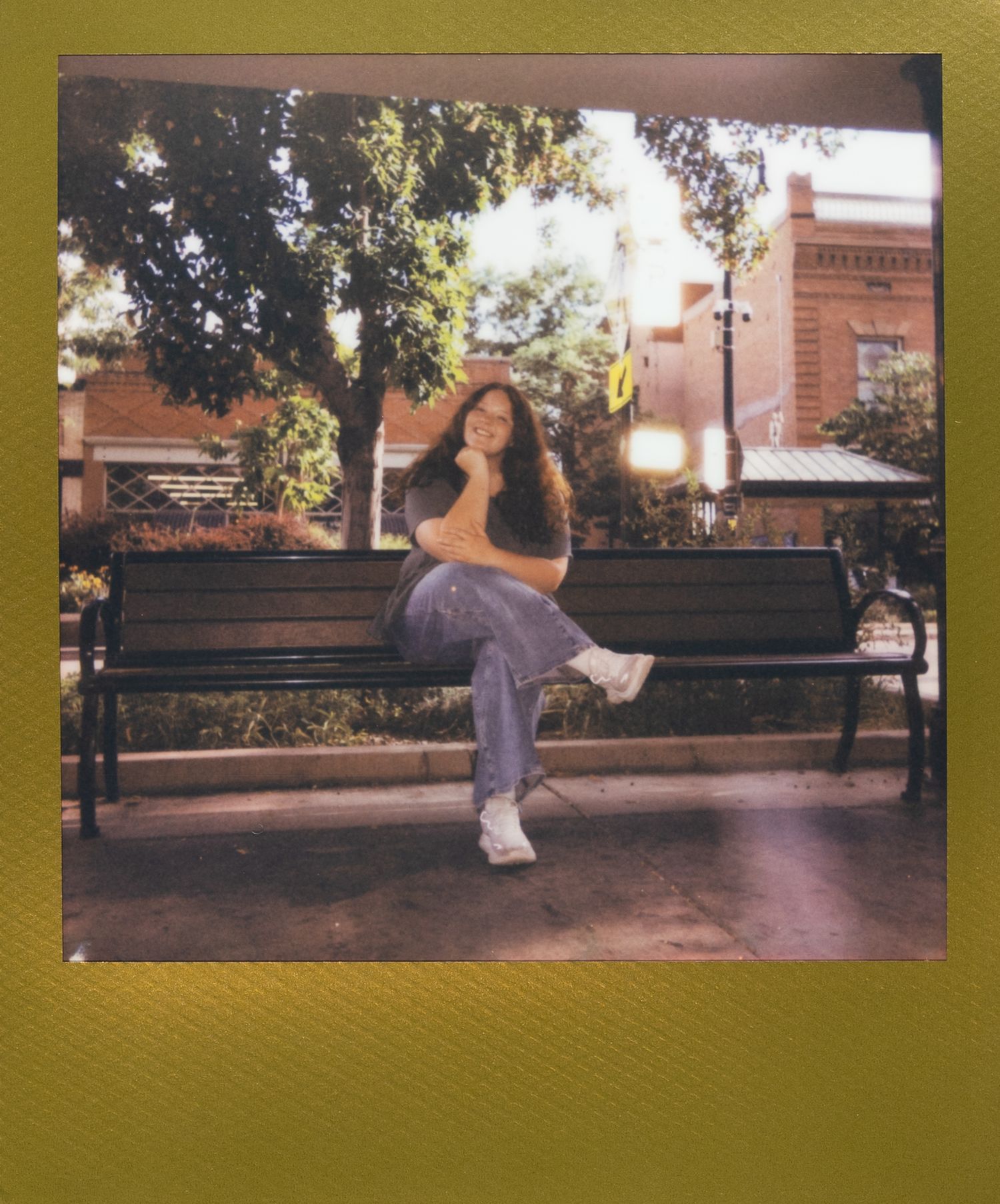 Polaroid photo from a modeling shoot in Grand Junction, Colorado.