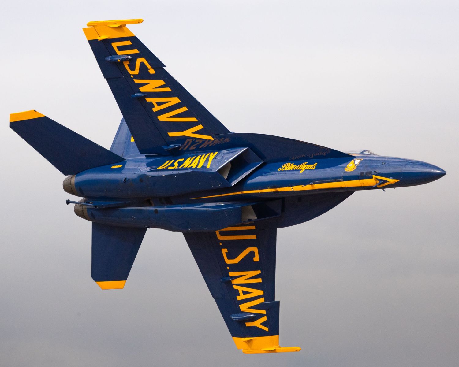 The US Navy Blue Angels perform in Grand Junction, Colorado, in October 2023.