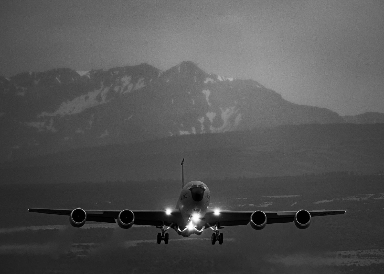 A KC-135 Stratotanker at Montrose Regional Airport, Colorado.