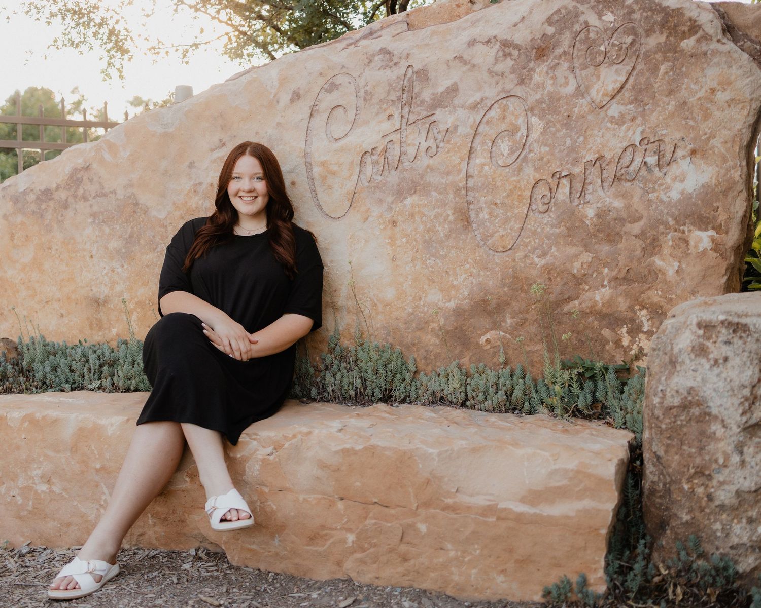 A branding photo taken in the Montrose, Colorado, botanical gardens.