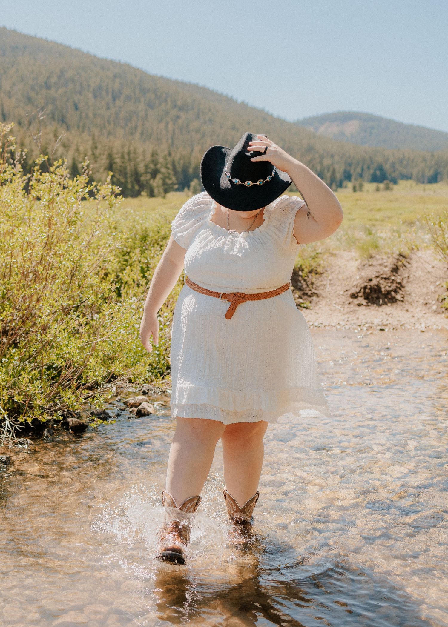 A senior photoshoot in Taylor Park, near Gunnison, Colorado.