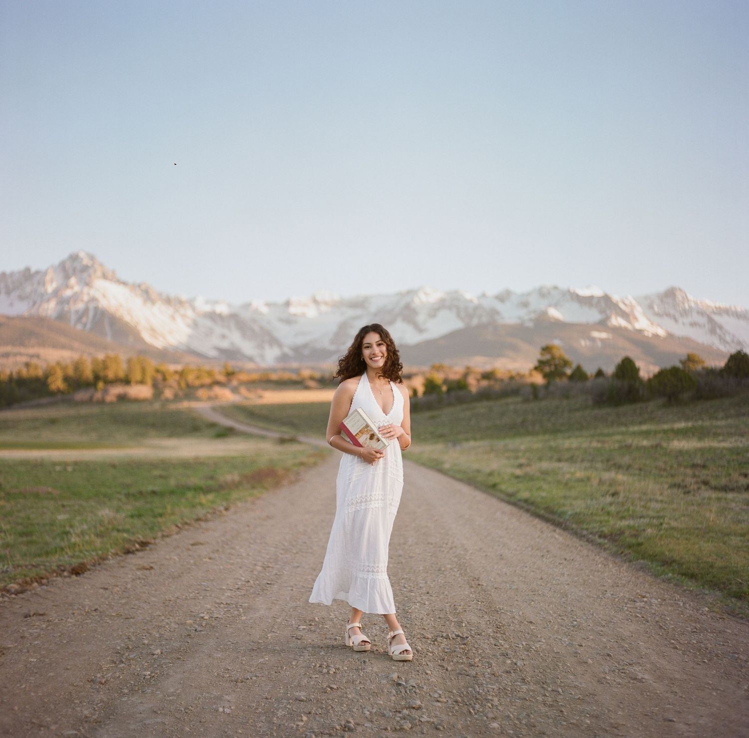 A 35mm Film photo from a modeling photoshoot at Top of the Pines near Ridgway, Colorado.