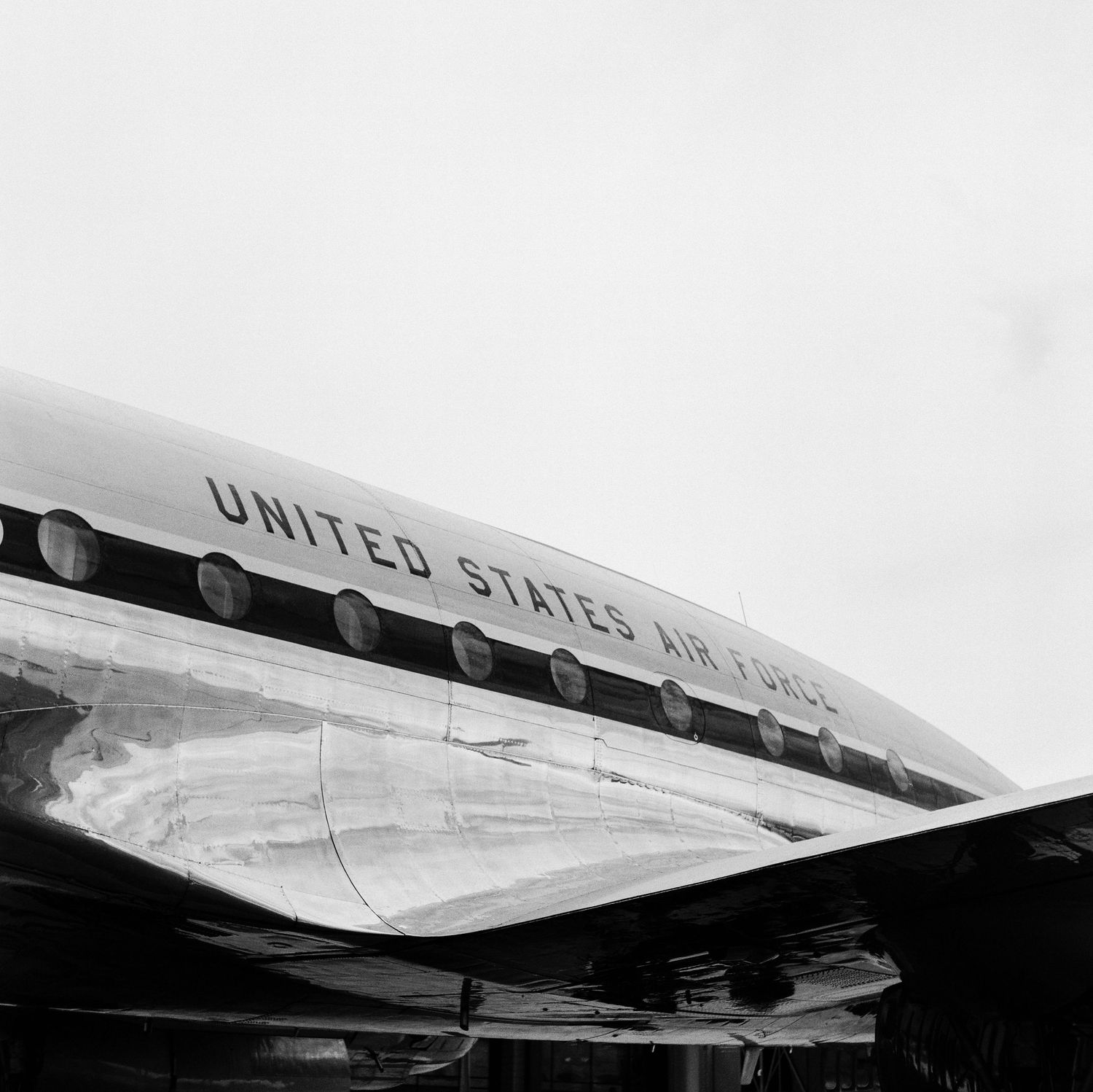 A Medium Format film photo of the C-121 Constellation 
