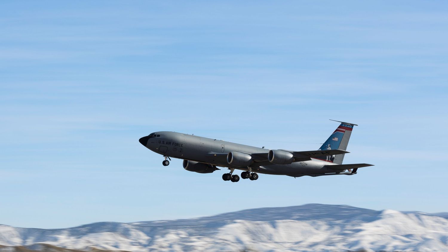 A KC-135 Stratotanker at Montrose Regional Airport, Colorado.